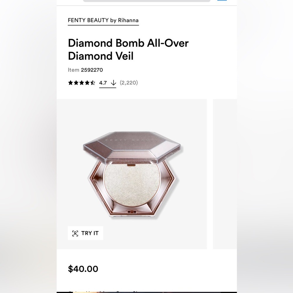 Fenty diamond bomb all over